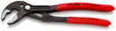 Knipex 87 01 180 Cobra® High-tech Water Pump Pliers with non-slip plastic coating grey atramentized 180 mm