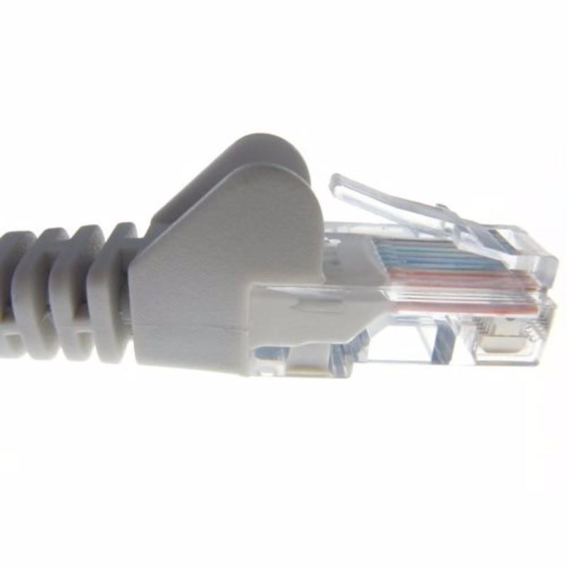 Grey RJ45 Cat5e High Quality 24AWG Stranded Snagless UTP Ethernet Network LAN Patch Cable - 5m