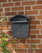 Sterling Classic Galvanised Steel Wall Mounted Postbox, Anthracite