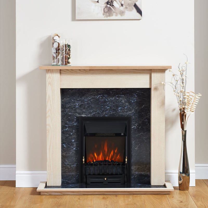 Focal Point Blenheim LED Electric Inset Fire, Black