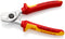 Knipex 95 16 165 Cable Shears insulated with multi-component grips, VDE-tested chrome-plated 165 mm
