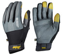 Snickers Stone Grey - Black Precision Protect Gloves, Size 7