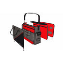 Black & Red Soft Technicians Electricians Tool Storage Case Bag