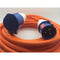 16A Orange Male to Female Electric Hook Up Lead 1.5mm - 10m