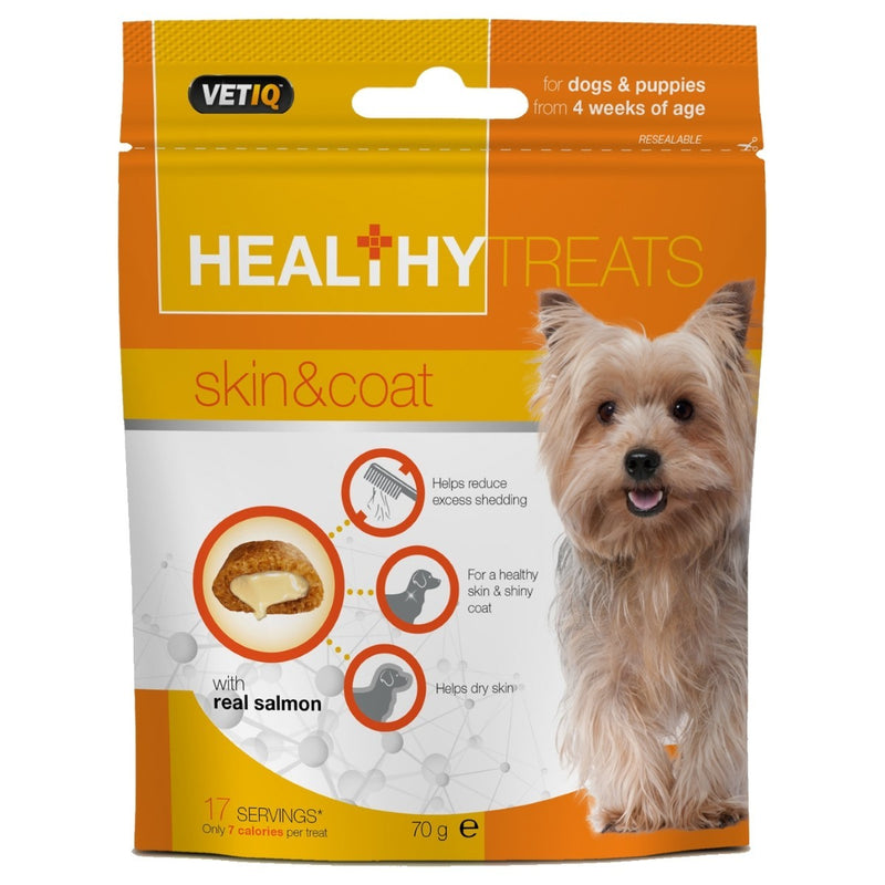 VetIQ Healthy Treats Skin & Coat for Dogs and Puppies, 70g