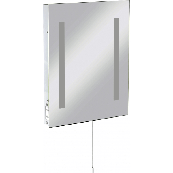 Illuminated Bathroom Wall Mirror IP44 Rated with Shaver Socket