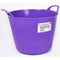 40 Litre Heavy Duty Flexi Flexible Garden Container Storage Bucket Tub - Purple