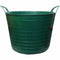 40 Litre Heavy Duty Flexi Flexible Garden Container Storage Bucket Tub - Green