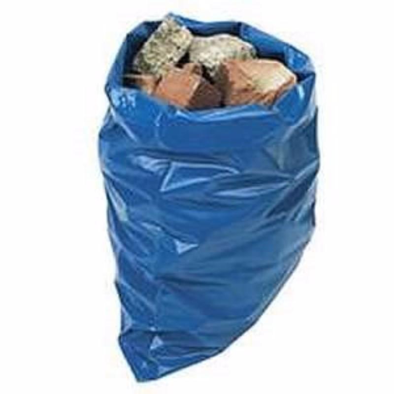 Blue Heavy Duty Waterproof Plastic Rubble Builders Poly Bags Sacks