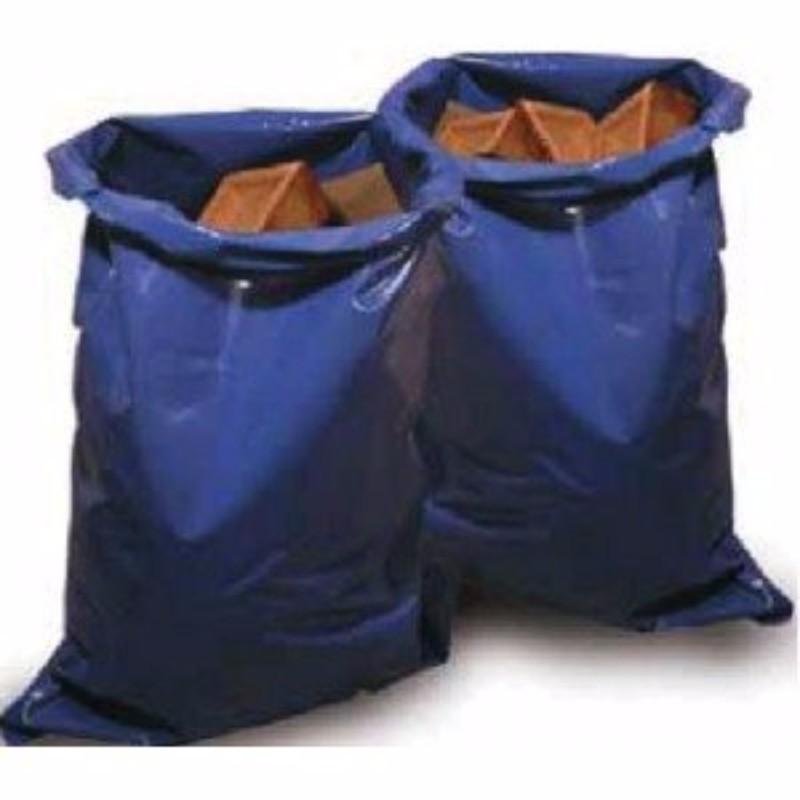 Blue Heavy Duty Waterproof Plastic Rubble Builders Poly Bags Sacks