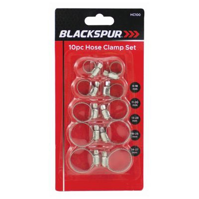 Blackspur Hose Clamp Set, 10 Piece