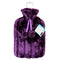 2L Faux Fur Hot Water Bottle - Purple