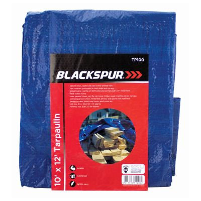 Blackspur 10'(3m) x 12'(3.6m) TARPAULIN - BLUE