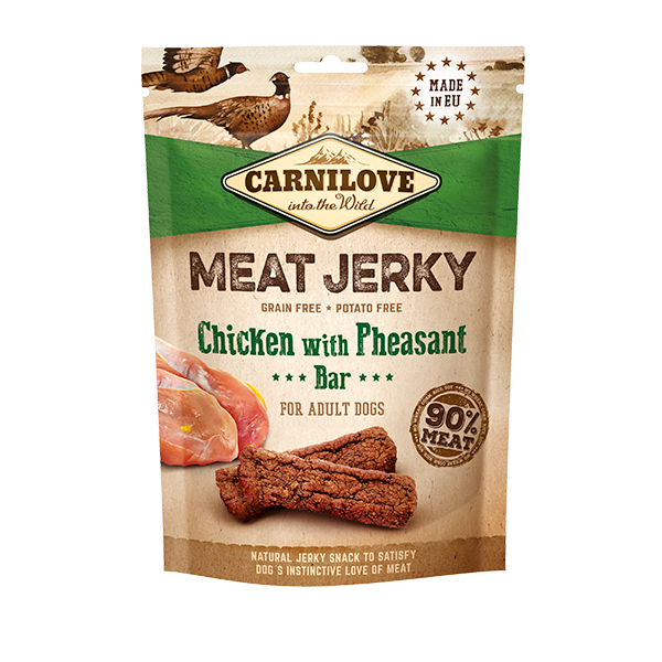 Carnilove Jerky Bar Dog Treat 100g - Chicken with Pheasant