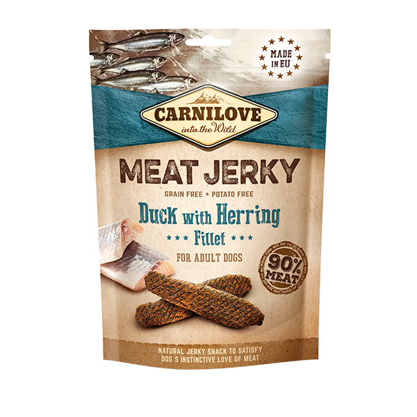 Carnilove Jerky Fillet Dog Treat 100g - Duck with Herring