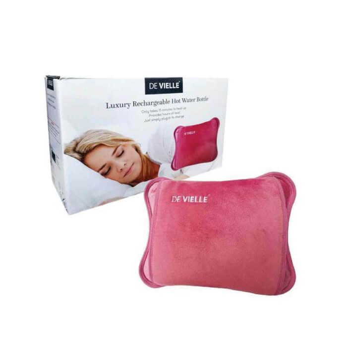 Rechargeable Hot Water Bottle - Rose Pink