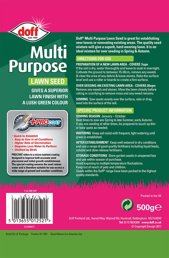 Multipurpose Lawn Seed with ProCoat - 500g