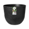 Elho Fuente Lily Round 38 - Flowerpot - Onyx Black - Indooroutdoor! - Ø 37.97 x H 31.36 cm