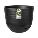 Elho Fuente Rings Round 30 - Flowerpot - Onyx Black - Indooroutdoor! - Ø 29.46 x H 24.34 cm