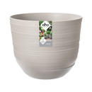 Elho Fuente Rings Round 30 - Flowerpot - Pebble Grey - Indooroutdoor! - Ø 29.46 x H 24.34 cm