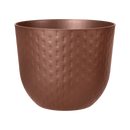 Elho Fuente Grains Round 30 - Flowerpot - Rusty Brown - Indooroutdoor! - Ø 29.46 x H 24.34 cm