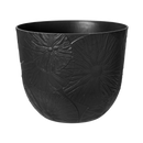 Elho Fuente Lily Round 30 - Flowerpot - Onyx Black - Indooroutdoor! - Ø 29.46 x H 24.34 cm