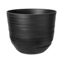 Elho Fuente Rings Round 30 - Flowerpot - Onyx Black - Indooroutdoor! - Ø 29.46 x H 24.34 cm