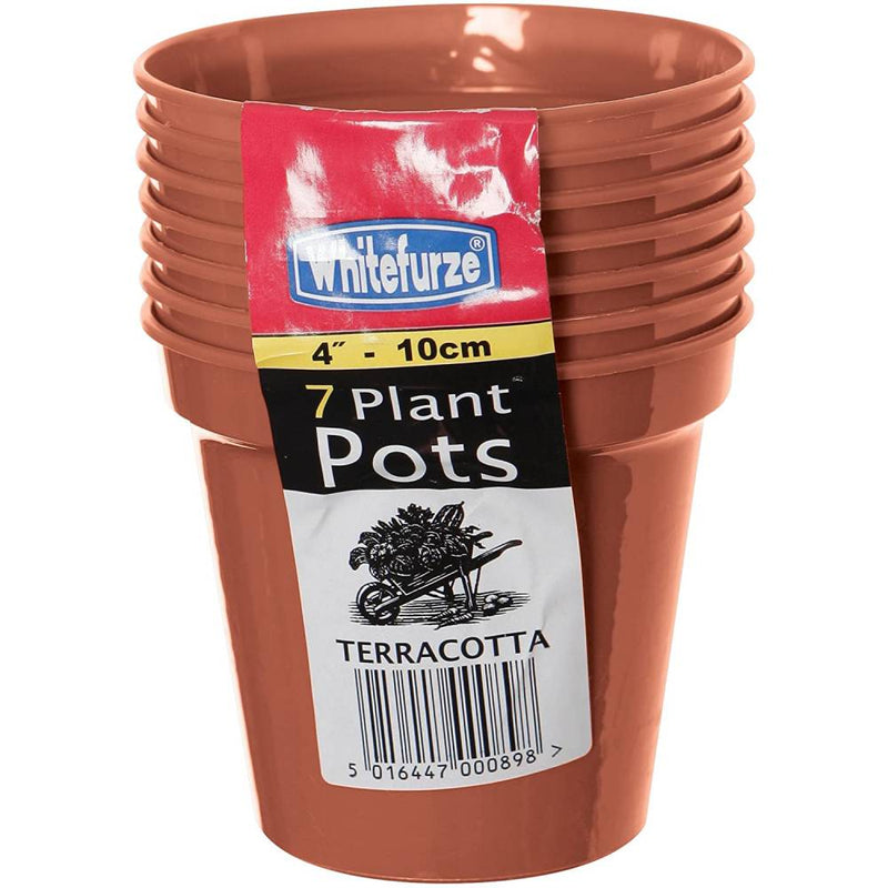 4" Terracotta Garden Pot - Set of 7