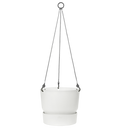 Elho Greenville Hanging Basket 24 - Flowerpot - White - Balconyoutdoor! - Ø 23.50 x H 20.50 cm