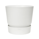 Elho Greenville Round 16 - Flowerpot - White - Outdoor! - Ø 16.00 x H 15.30 cm