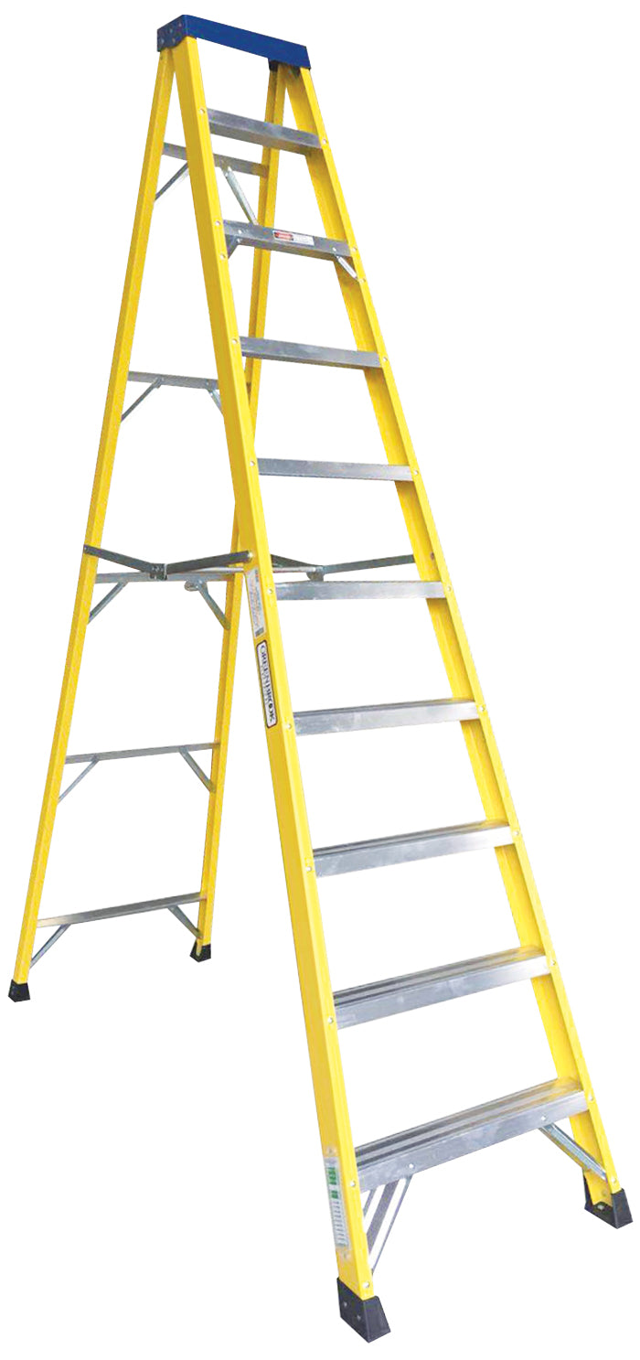 Norslo 9 Step Plus Tray Fibre Glass Step Ladder