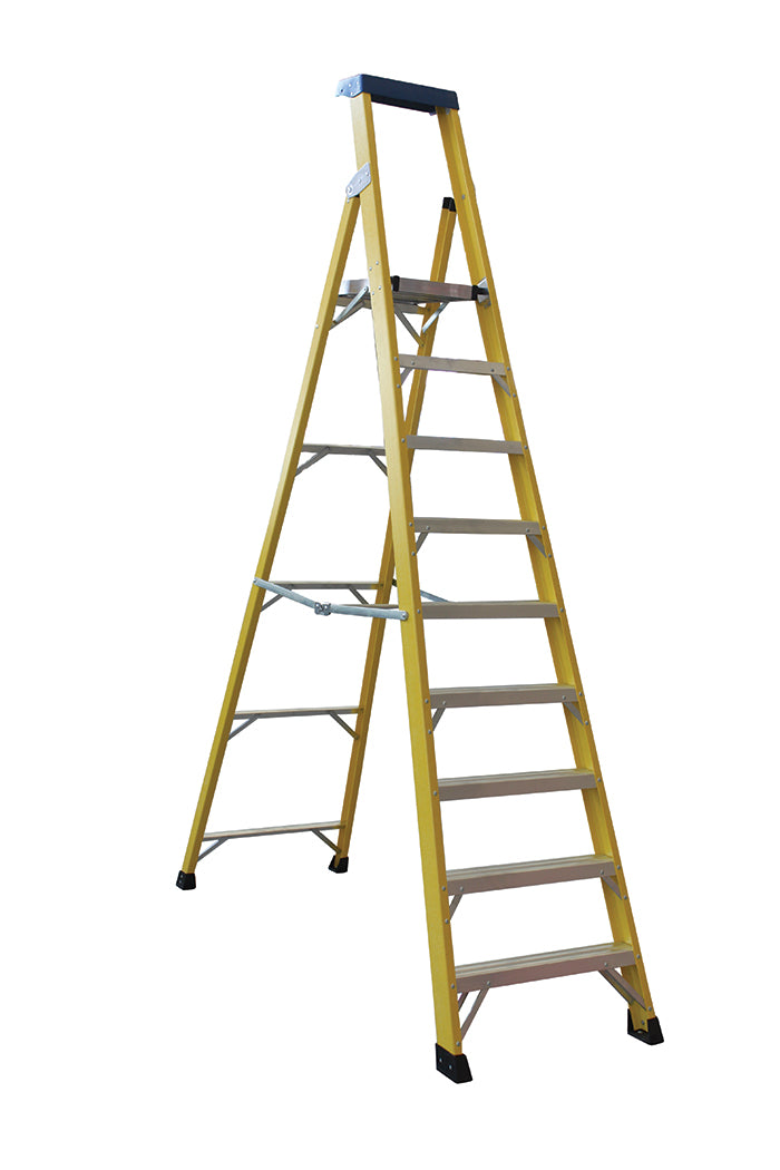 Norslo 8 Step Plus Platform Fibre Glass Step Ladder