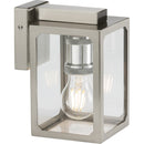 IP23 E27 Wall Lantern - Brushed Chrome