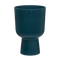 Vibes Fold 14cm Coupe Plastic Indoor Plant Pot - Deep Blue