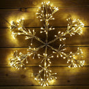 Premier Decorations 60cm Gold Starburst Snowflake