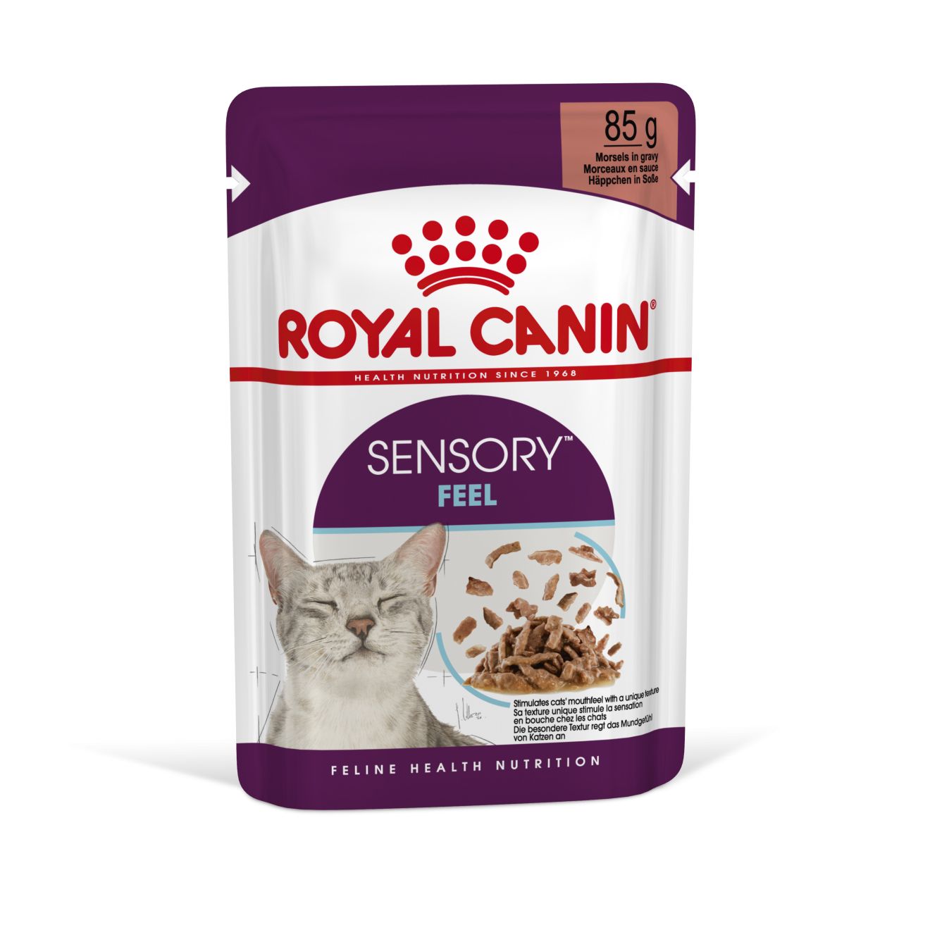 Royal Canin Royal Canin Sensory Feel In Gravy Adult Wet Cat Food, 85g x 12 Pack