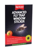 Rentokil Advanced Fly Trap WIndow Sticker, 4 Pack