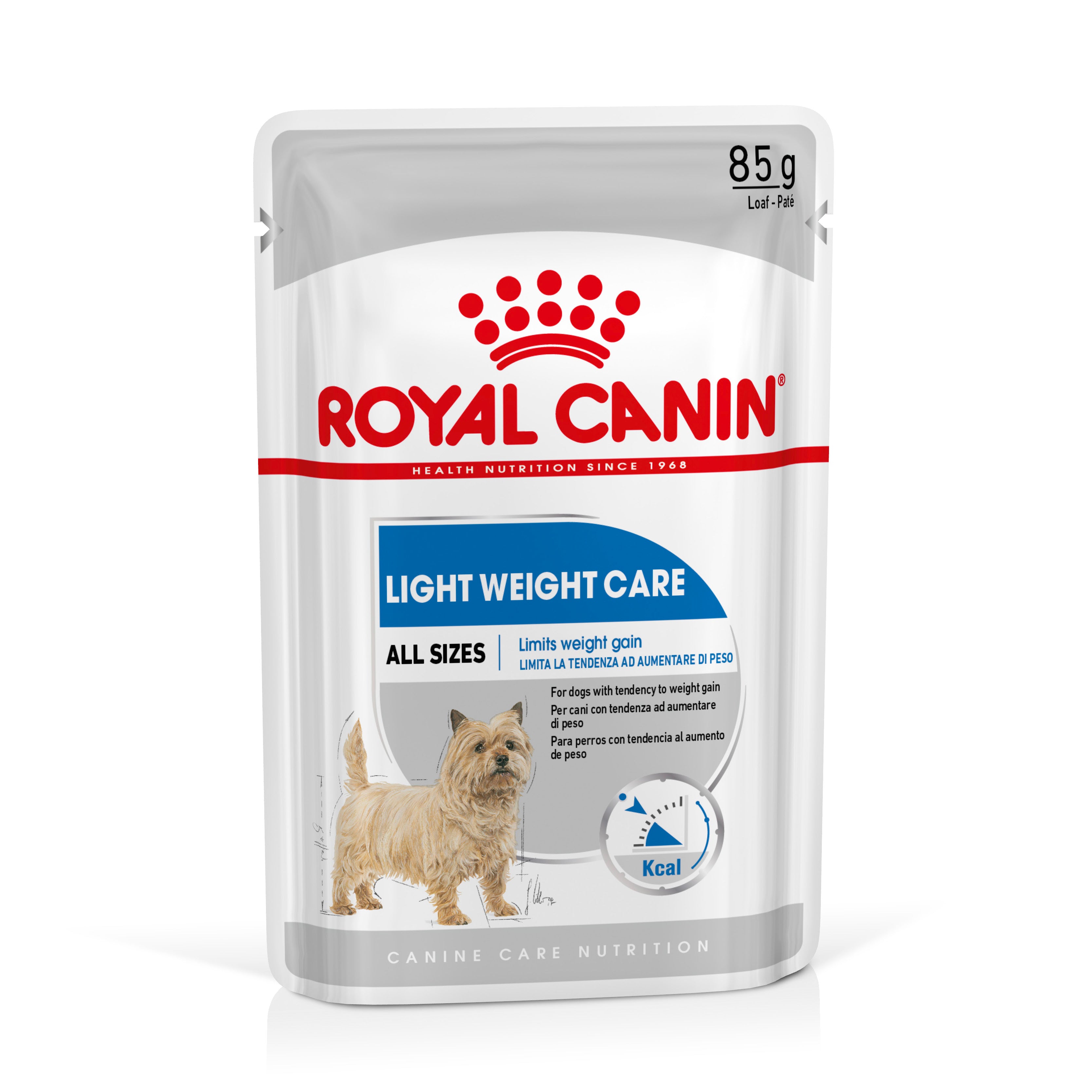 Royal Canin Light Weight Care Wet Pouches Adult Dog Food in Loaf, 85g x 12 Pack