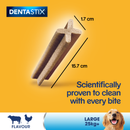 DentaStix Daily Dental Chews Large Dog 21 Sticks x 4 Pack