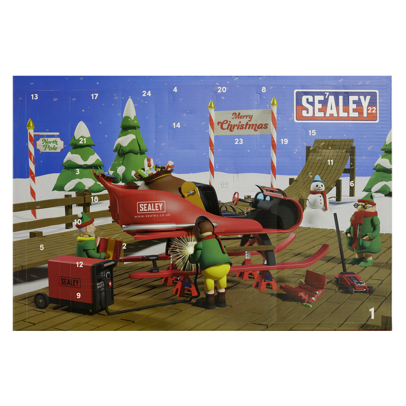 Sealey Premier 39pc Ratchet, Socket & Bit Set Advent Calendar Set