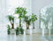 B.for 14cm Soft Round Plastic Indoor Plant Pot - Leaf Green