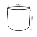 B.for 14cm Soft Round Plastic Indoor Plant Pot - Brique