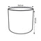 B.for 16cm Soft Round Plastic Indoor Plant Pot - Brique