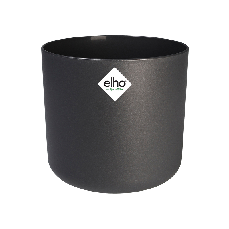 Elho B.for Soft Round 35 - Flowerpot - Anthracite - Indoor! - Ø 34.50 x H 32.30 cm