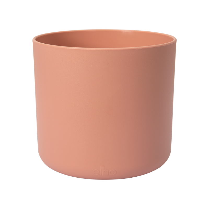 B.for 18cm Soft Round Plastic Indoor Plant Pot - Delicate Pink