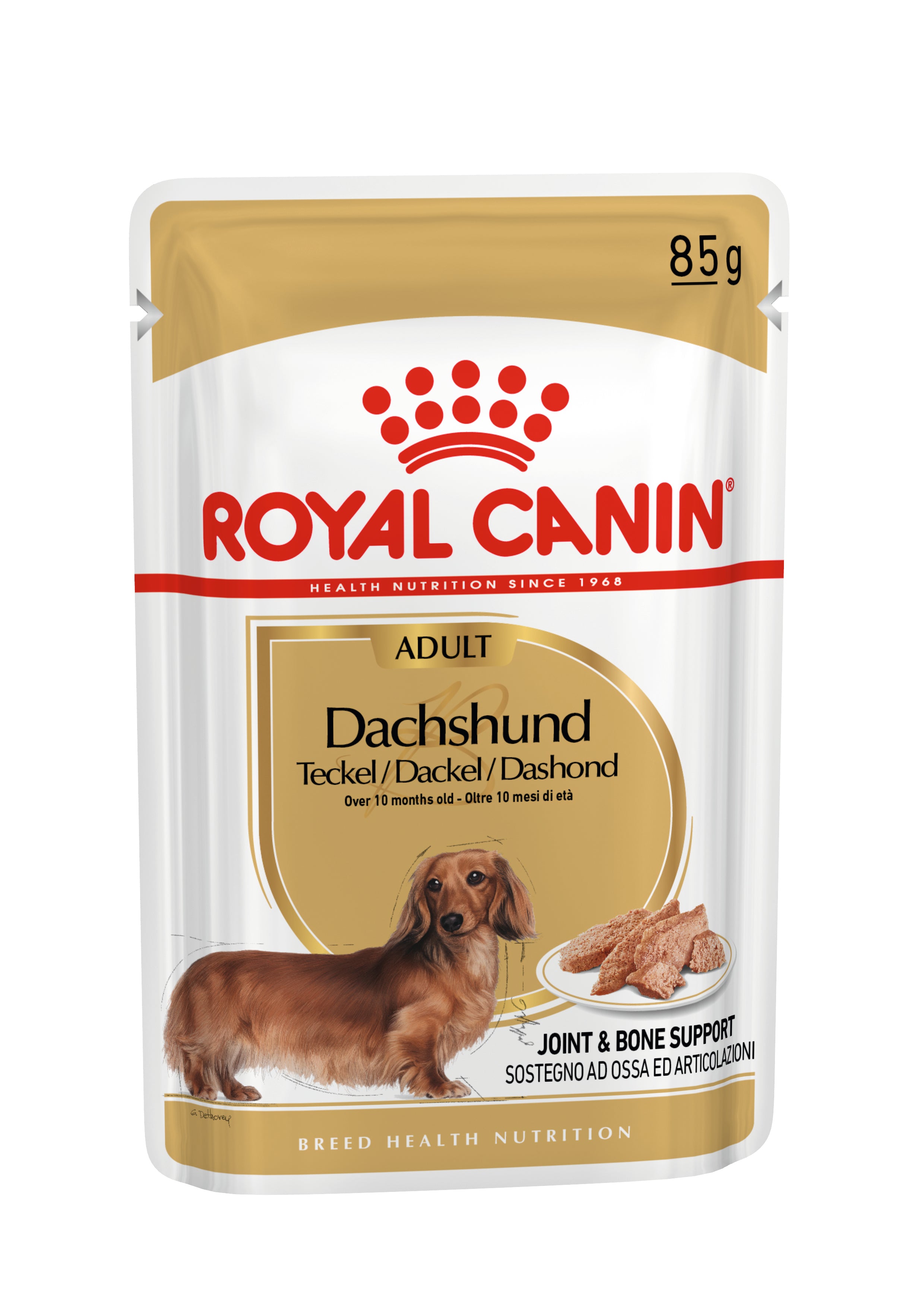 Royal Canin Dacshund Adult Wet Dog Food in Loaf, 85g x 12 Pack