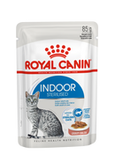 Royal Canin Indoor Sterilised In Gravy Adult Wet Cat Food, 85g x 12 Pack
