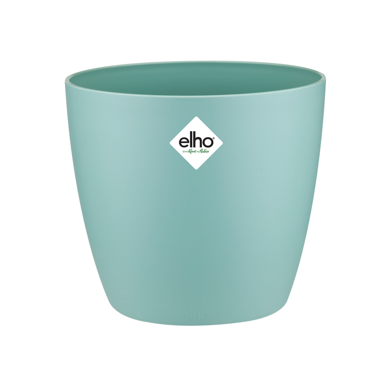 Elho Brussels Round 14 - Flowerpot - Mint - Indoor! - Ø 13.50 x H 12.60 cm