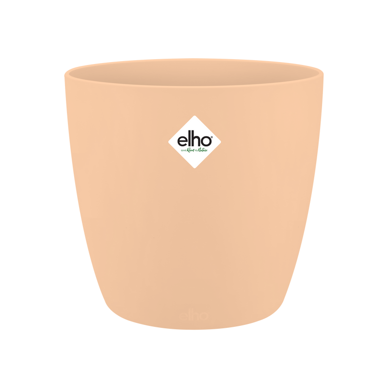 Elho Brussels Round 16 - Flowerpot - Nude - Indoor! - Ø 16.00 x H 14.70 cm