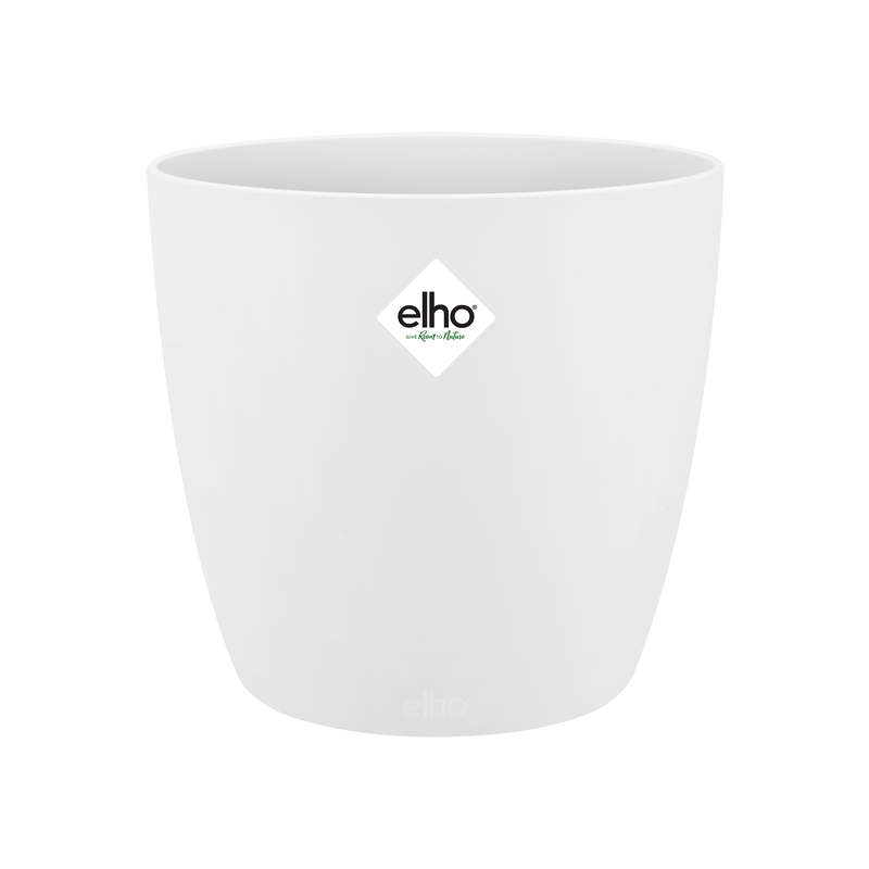 Elho Brussels Round 30 - Flowerpot - White - Indoor! - Ø 29.50 x H 27.10 cm